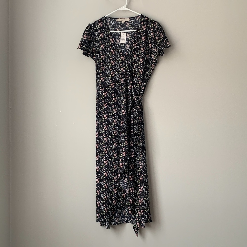 NWT LOFT Floral Dress Sz 8